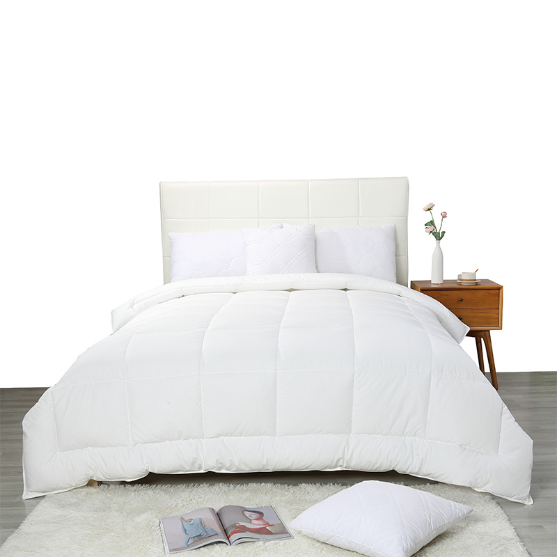 Cotton shell queen duvet insert, puti down alternatibong cotton comforter