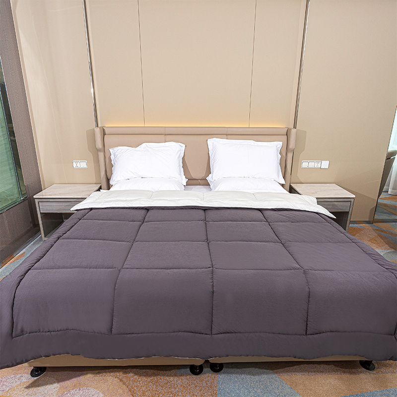 Grey All Season Duvet Insert - Box Design Bedding Comforter Lightweight Quilt Hotel Comforter na may mga Corner Tabs
